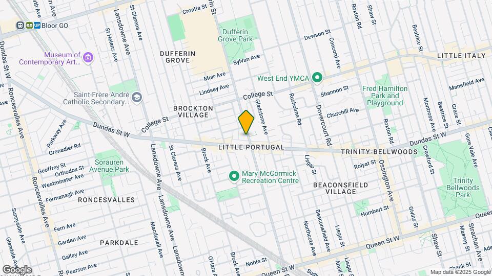 646 Dufferin St Map and Location Details