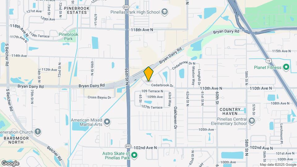 6475 Cedarbrook Dr Map and Location Details