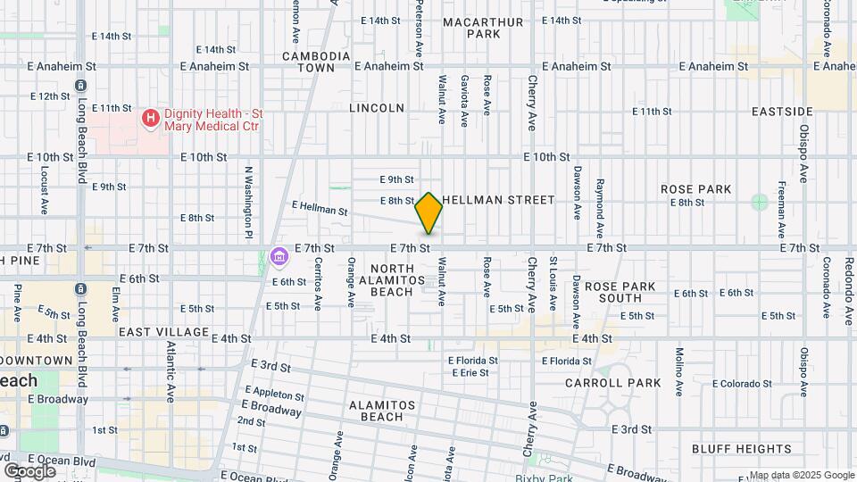 1517 E 7th St Map and Location Details