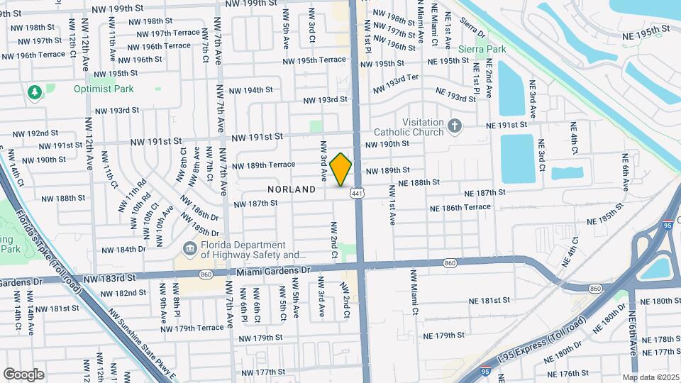 250 NW 188th St Map and Location Details