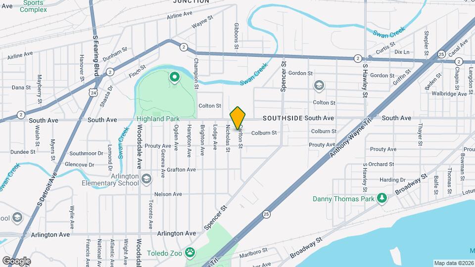 532 Carlton St Map and Location Details