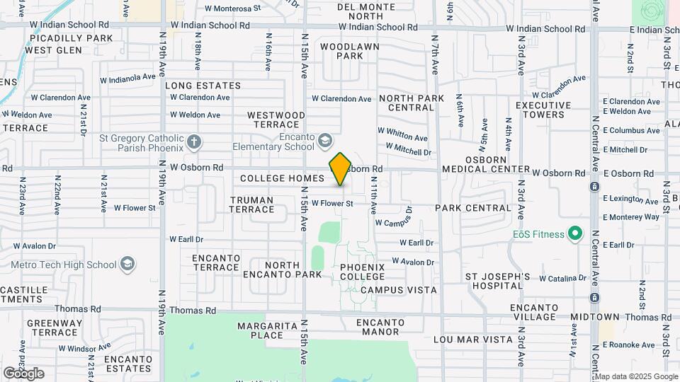 1301 W Mulberry Dr Map and Location Details