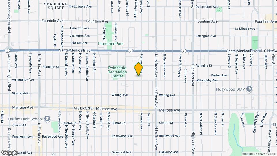 7209 Willoughby Ave Map and Location Details