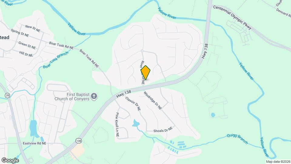 1303 River Club Dr NE Map and Location Details