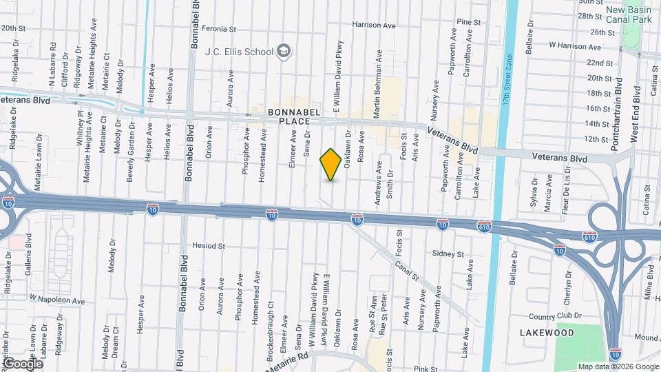 416 E William David Pkwy Map and Location Details