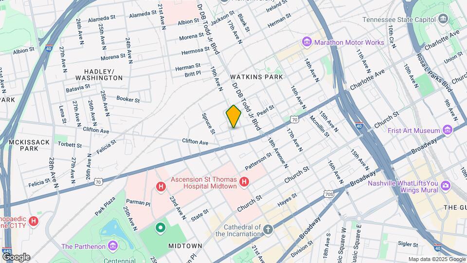 1823 Pearl St Mapa y Detalles de la Ubicación