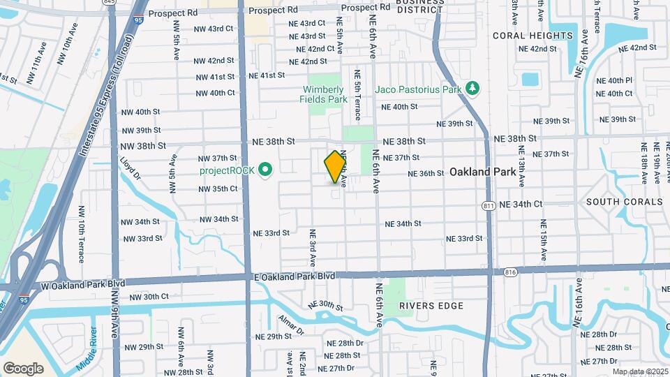 3455 NE 5th Ave Map and Location Details