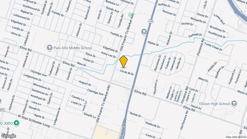 1103 Circle M Dr Map and Location Details