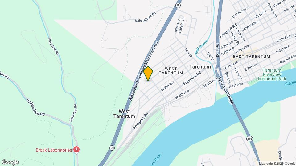 411 W 10th Ave Map and Location Details