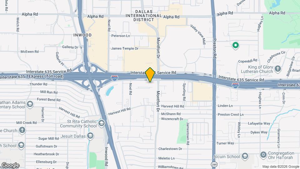 5580 Lyndon B Johnson Fwy, Unit SI ID1575039P Mapa y Detalles de la Ubicación