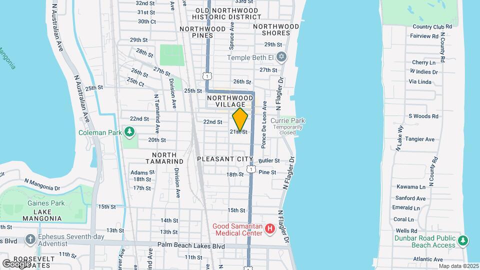 430 21st St Map and Location Details