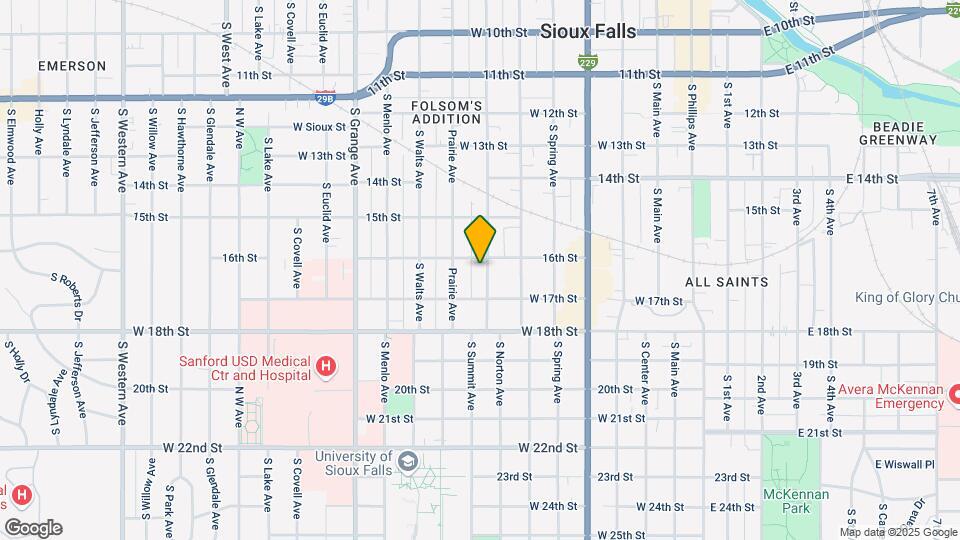 811 S Summit Ave Map and Location Details