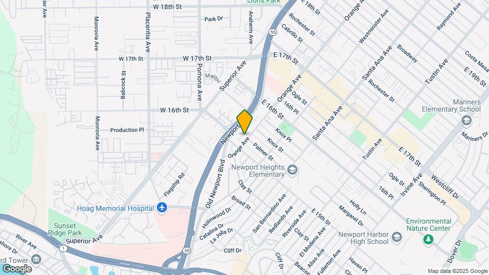 1517 Orange Ave Mapa y Detalles de la Ubicación