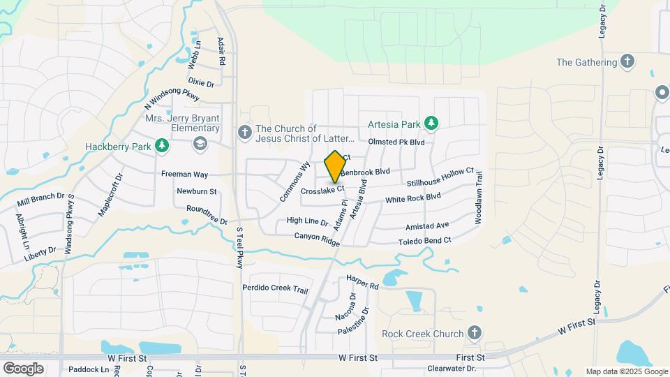 16033 Crosslake Ct Mapa y Detalles de la Ubicación