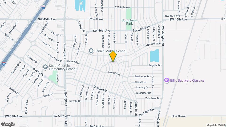 4803 S Crockett St Map and Location Details
