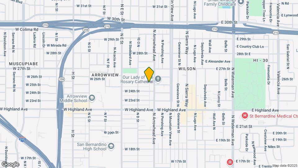 331 W 25th St Map and Location Details