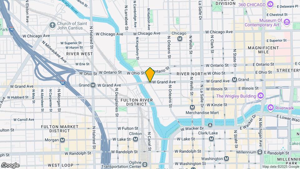 530 N Kingsbury St-Unit -1724 Map and Location Details