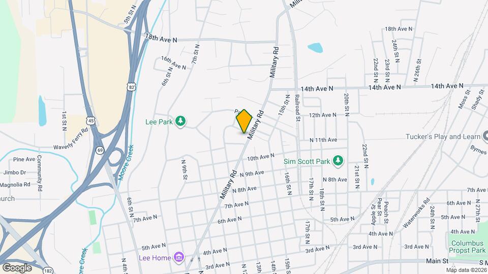 1103 Military Rd Map and Location Details