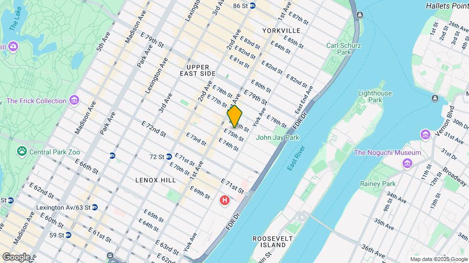 423 E 75th St Map and Location Details