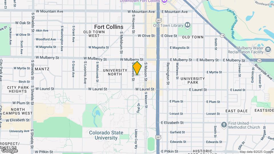 612 S Howes St, Unit A Map and Location Details