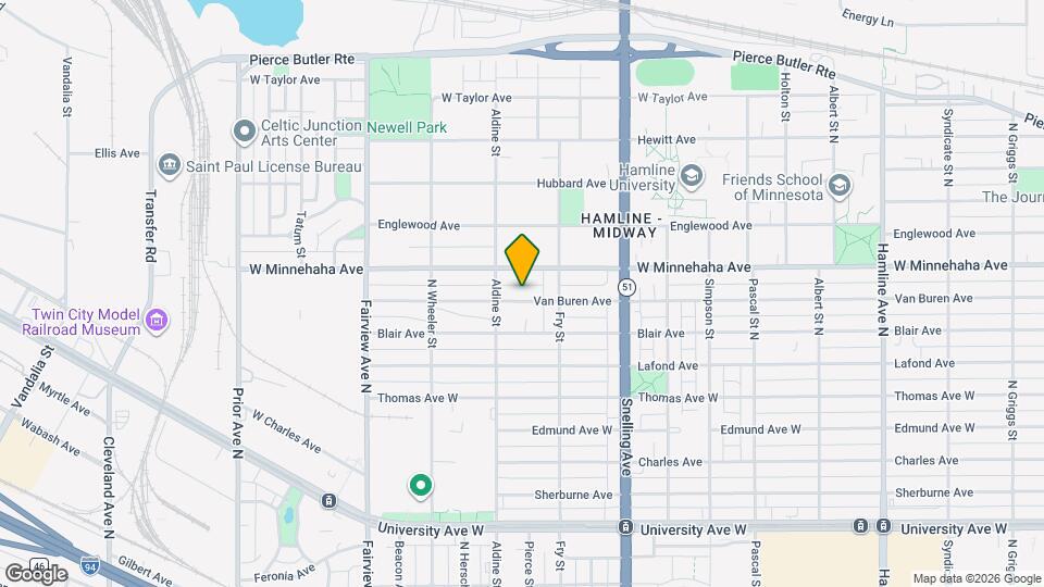 1675 Van Buren Ave Map and Location Details