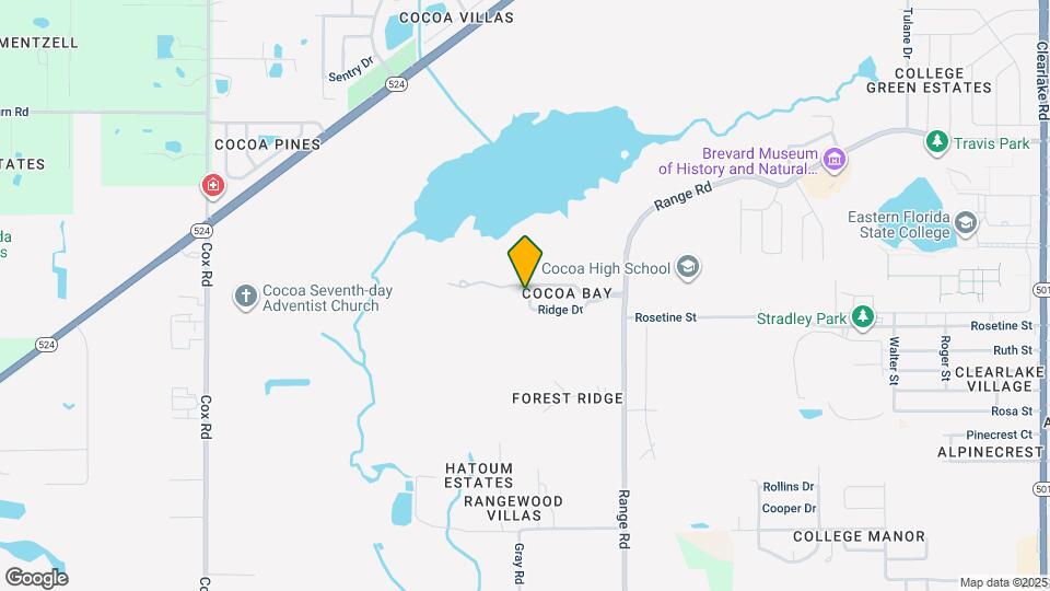 1641 Ridge Dr Map and Location Details