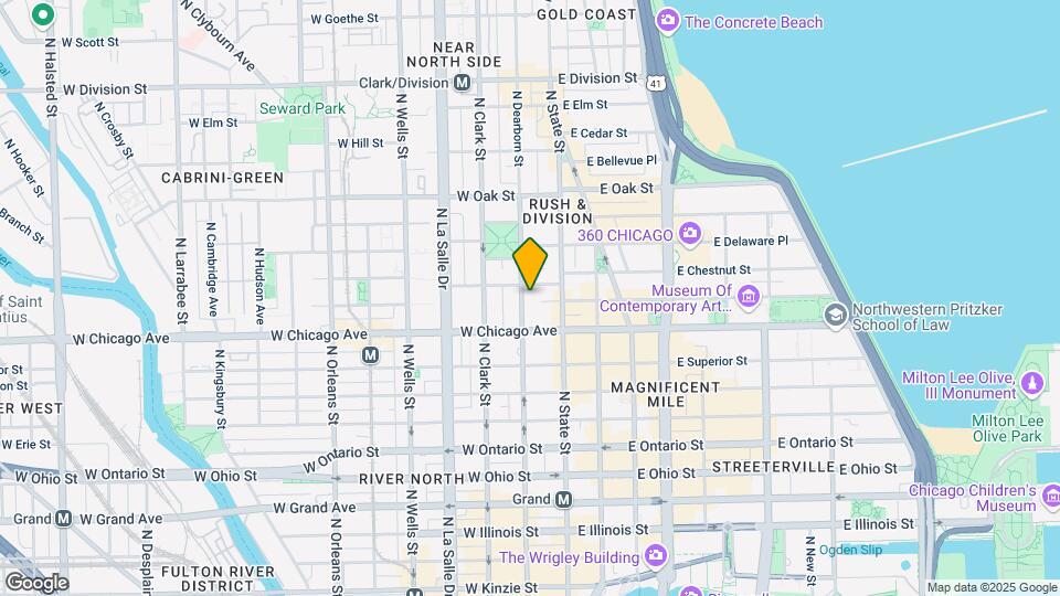 827-831 N Dearborn St Map and Location Details
