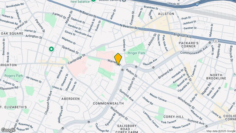 1455 Commonwealth Ave, Unit 704 Map and Location Details