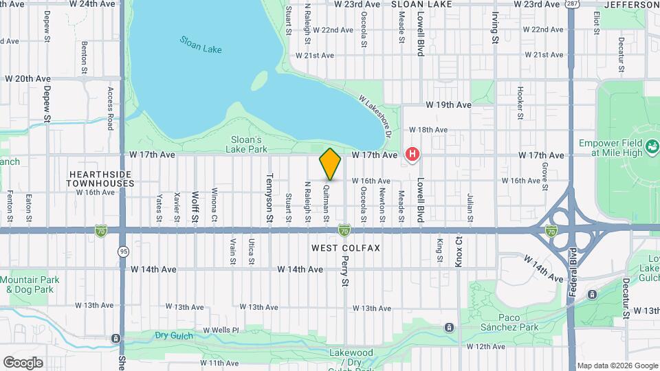 1584 Quitman St Map and Location Details