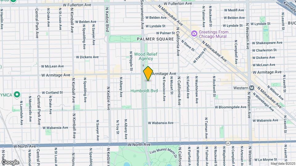 1927 N Humboldt Blvd Map and Location Details