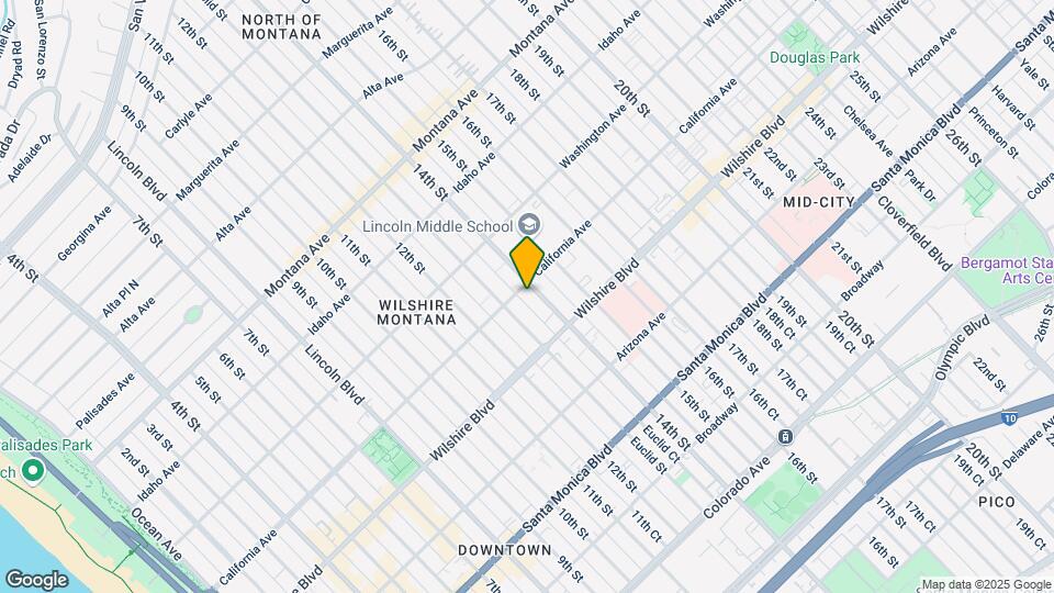 1330 California Ave Map and Location Details
