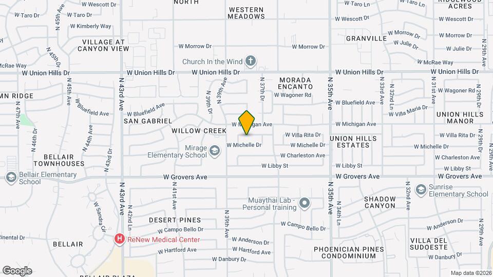 3813 W Villa Rita Dr Map and Location Details