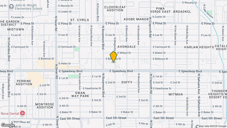1151 N Magnolia Ave Map and Location Details