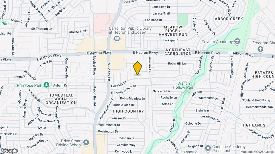 1929 Oakbluff Dr Map and Location Details