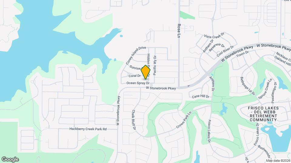 12521 Ocean Spray Dr Map and Location Details