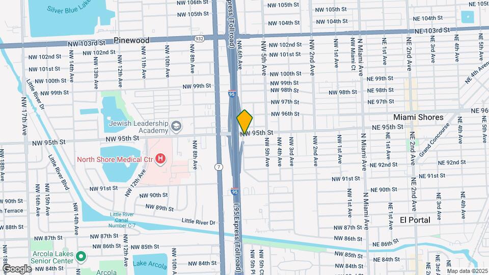 580 NW 95th St Map and Location Details