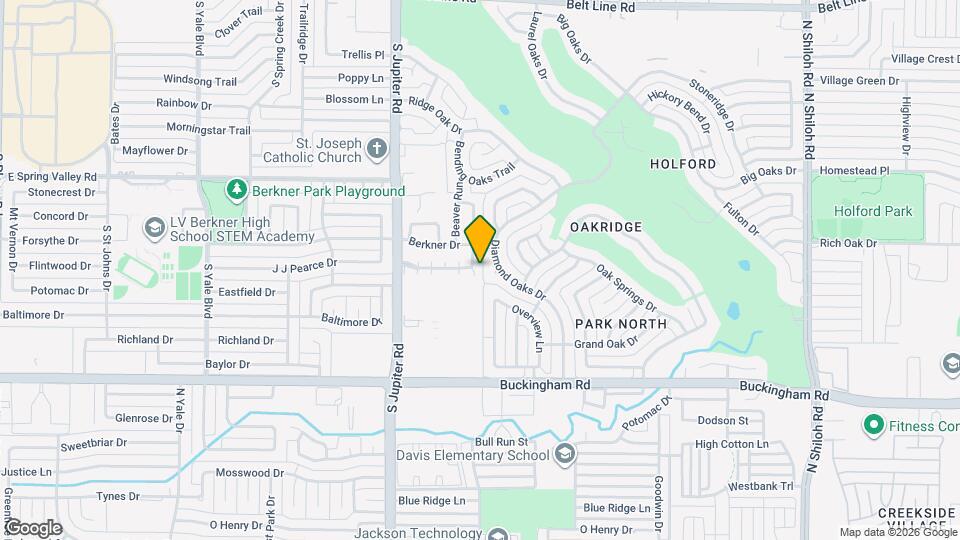 2302 Oakcrest Dr Map and Location Details