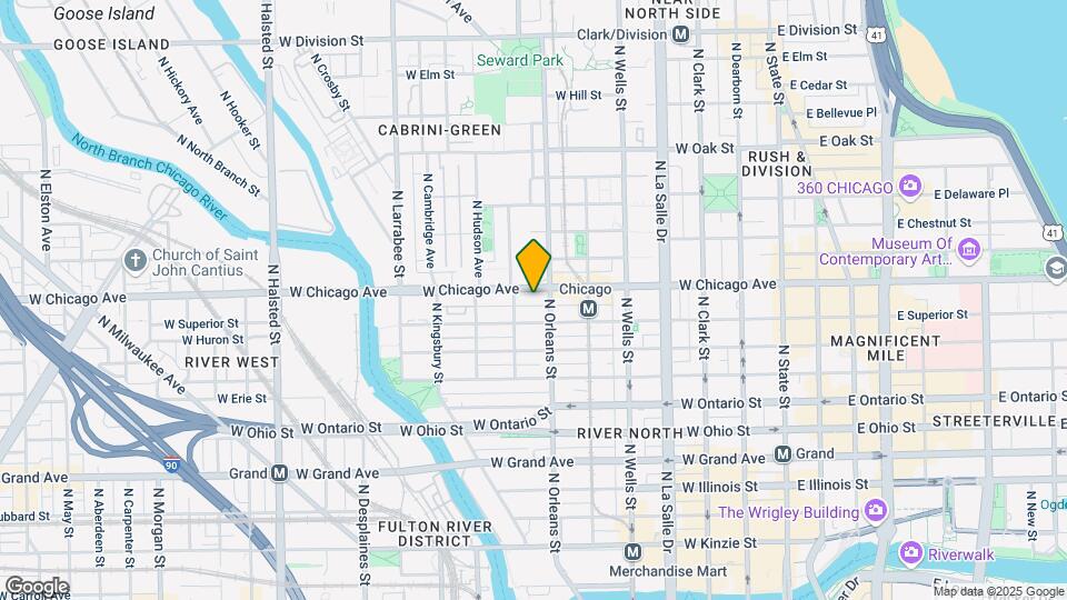 353 W Chicago Ave Map and Location Details