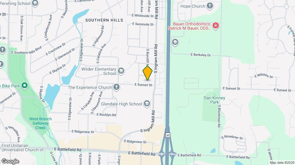 3353 E Sunset St Map and Location Details