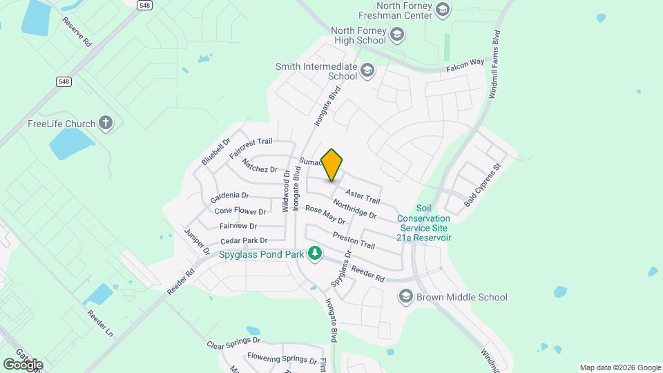 2100 Aster Trail Map and Location Details