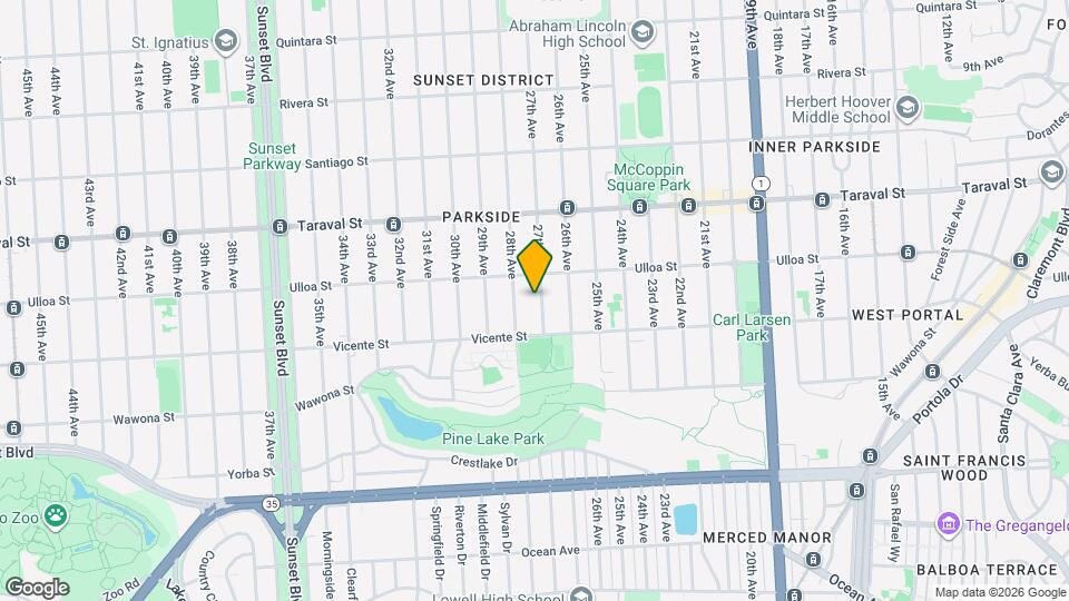 2539 27th Ave Map and Location Details