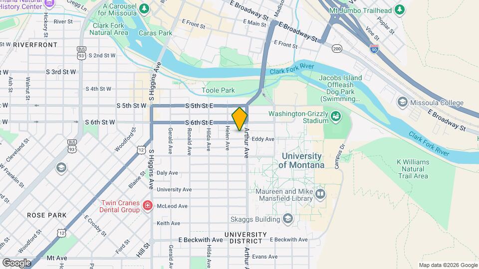 534 Eddy Ave Map and Location Details