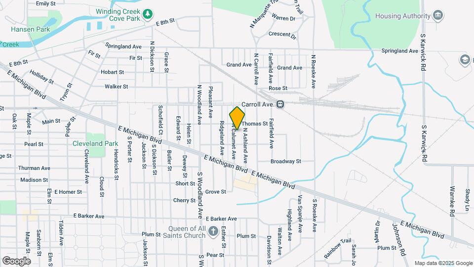 223 N Calumet Ave Map and Location Details