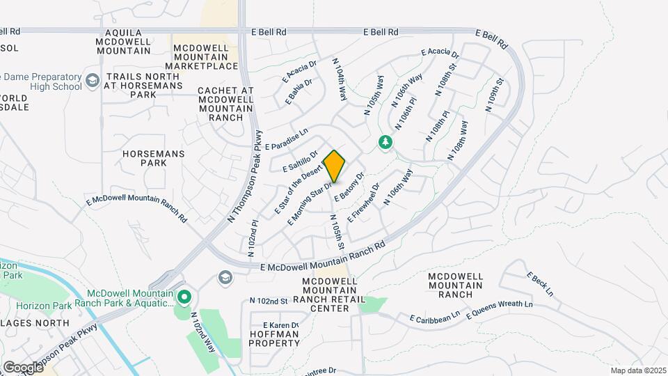 10511 E Morning Star Dr Map and Location Details