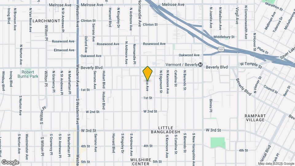 158 N Mariposa Ave, Unit .5 Map and Location Details