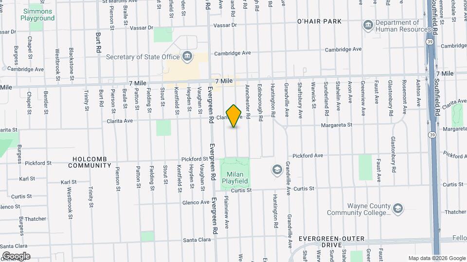 18525 Westmoreland Rd Map and Location Details