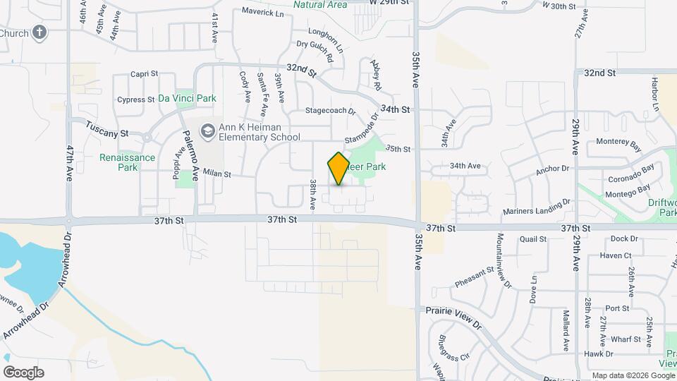 3600 Ponderosa Ct Mapa y Detalles de la Ubicación