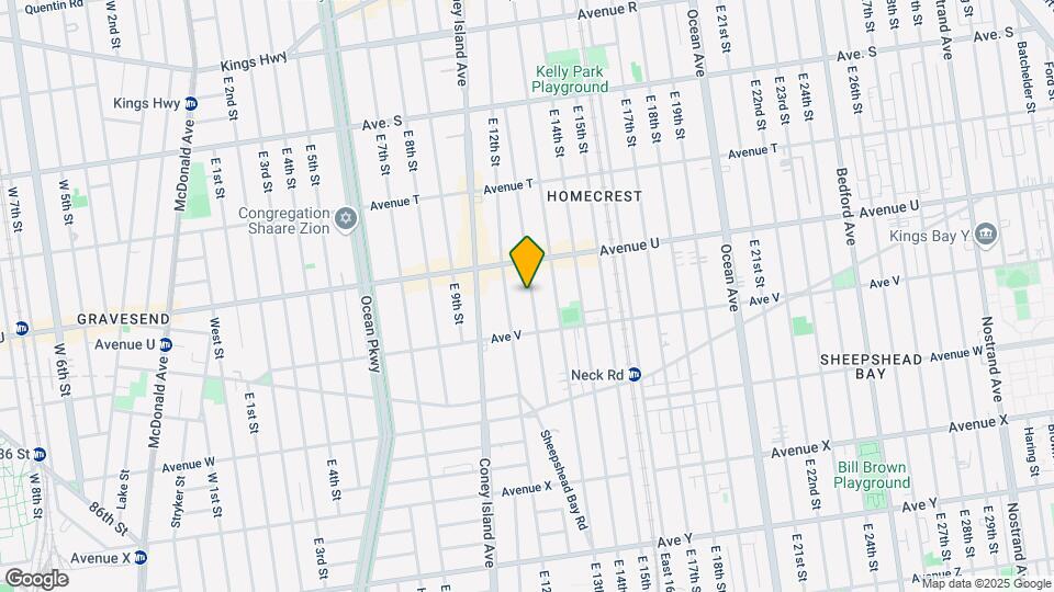 2134 Homecrest Ave Map and Location Details