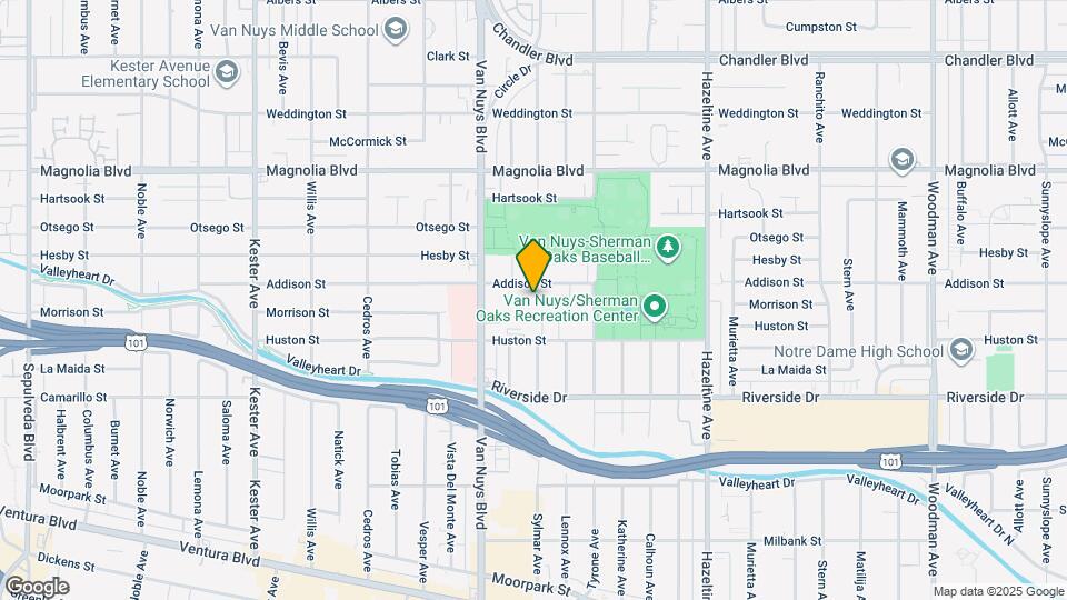 14400 Addison St Map and Location Details