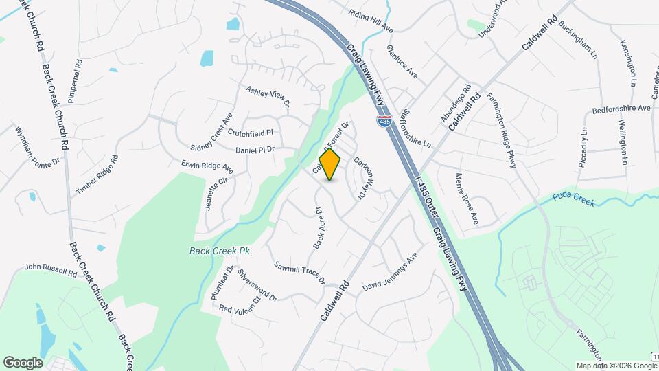 3809 Caldwell Ridge Pkwy Mapa y Detalles de la Ubicación